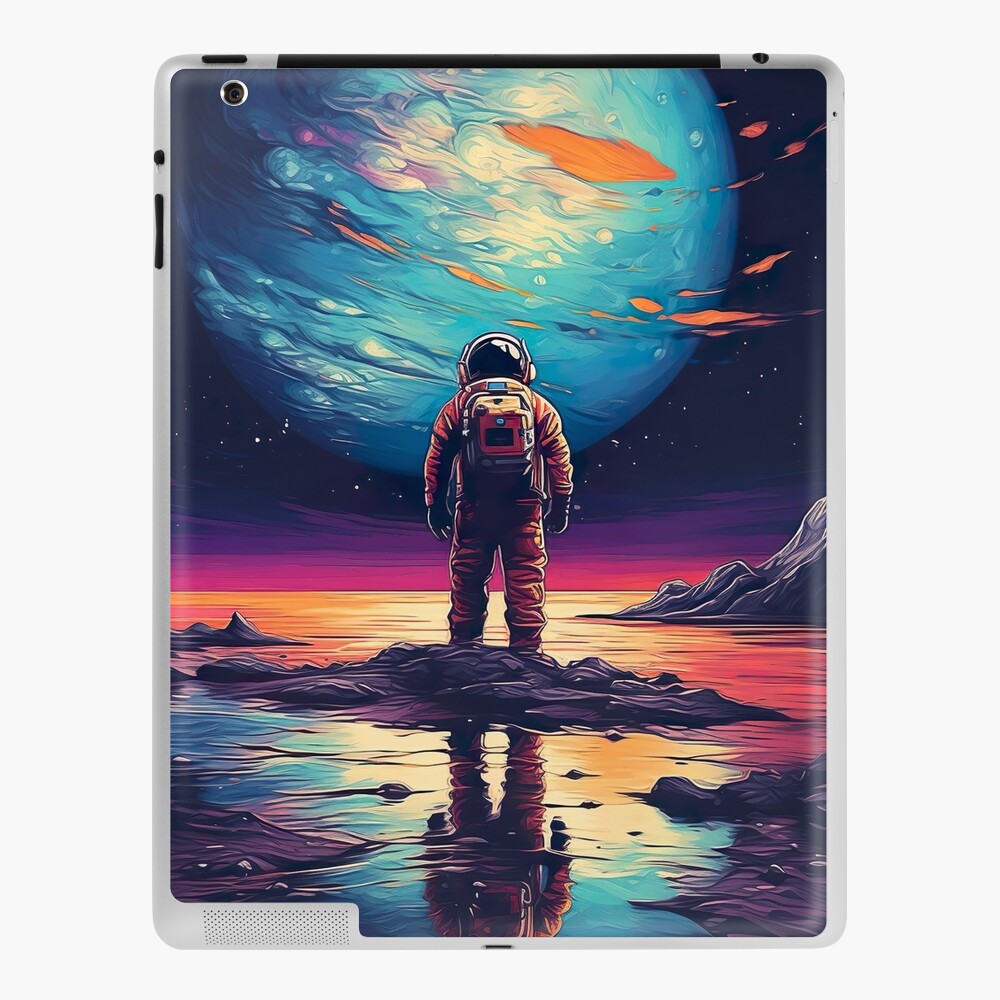 Lonely Fishing Space Boat Astronaut Artworks Art Funny DT Adult T