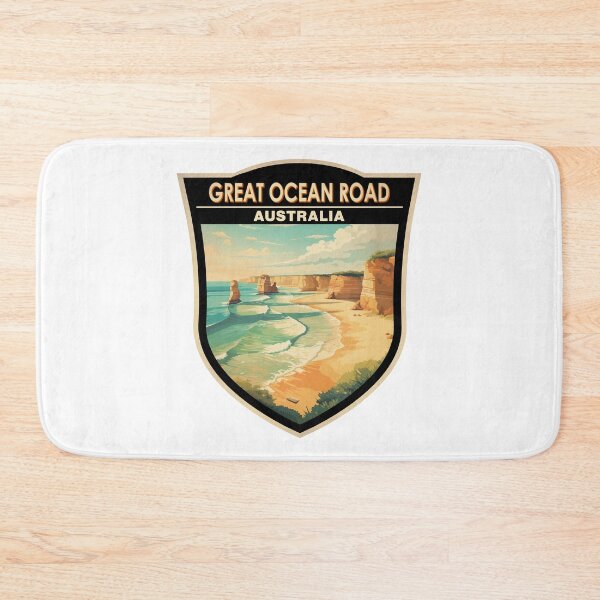 Item preview, Great Ocean Road Australia Travel Art Badge designed and sold by KrisSidDesigns.