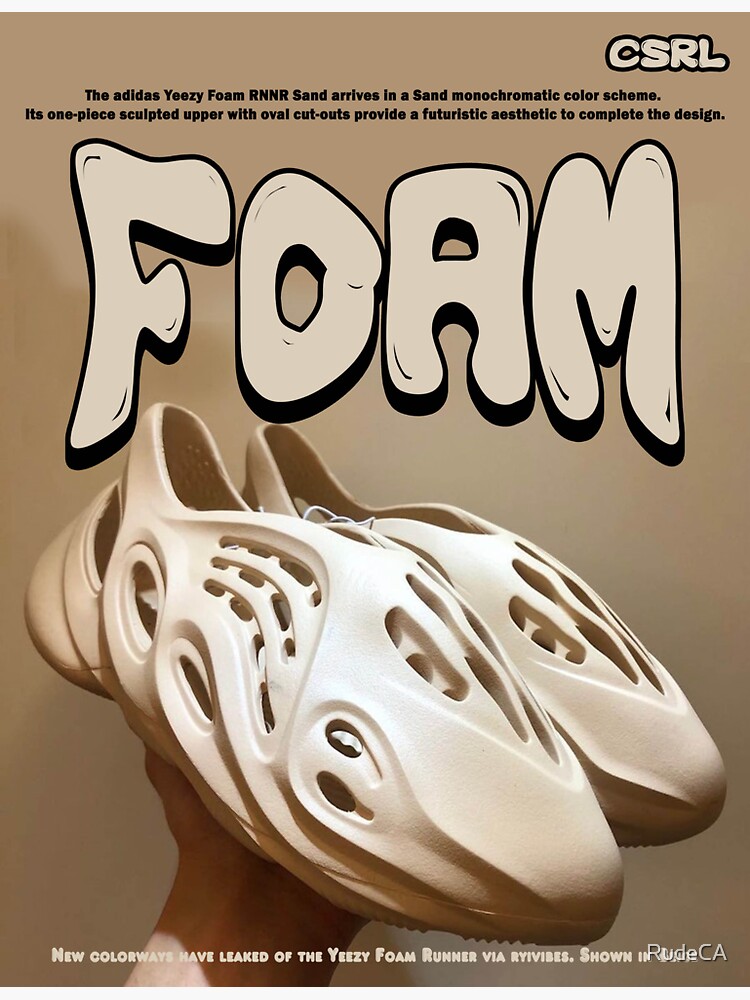 yzy foam runner beige sand poster aesthetic wallpaper