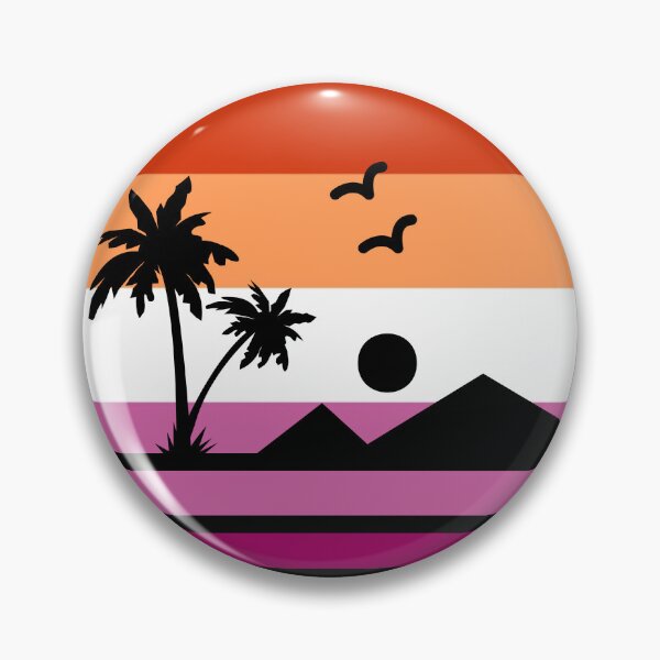 Item preview, Lesbian Pride Flag Beach Sunset designed and sold by MxA19.