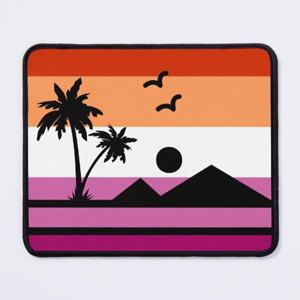 Item preview, Lesbian Pride Flag Beach Sunset designed and sold by MxA19.