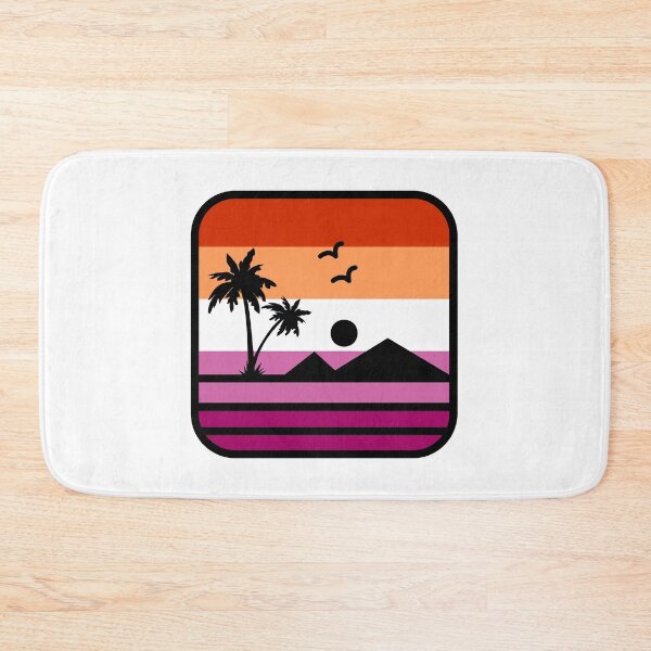 Item preview, Lesbian Pride Flag Beach Sunset designed and sold by MxA19.