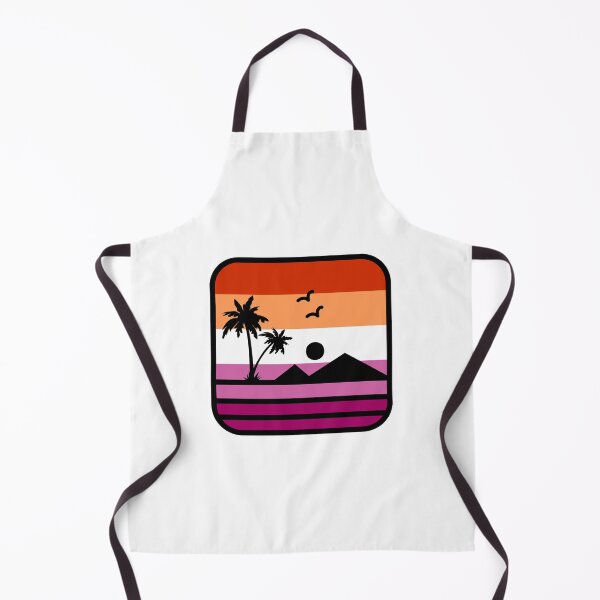 Item preview, Lesbian Pride Flag Beach Sunset designed and sold by MxA19.