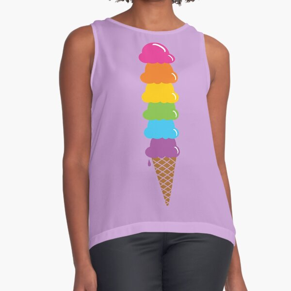 Rainbow Icecream Tank Longline Dress - Limited