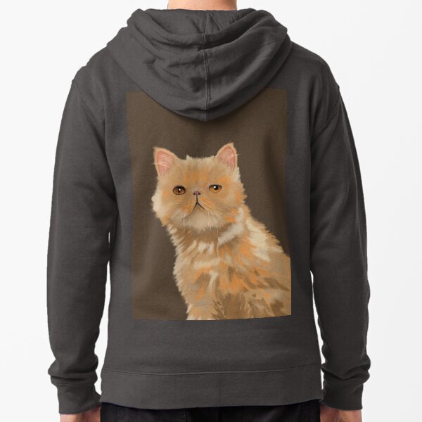 Exotic Shorthair cat Zipped Hoodie
