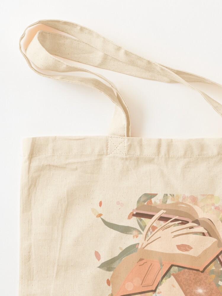 Teak Leaf Botanical Print Tote Office Bag