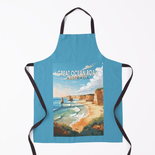 Item preview, Great Ocean Road Australia Travel Art Vintage designed and sold by KrisSidDesigns.