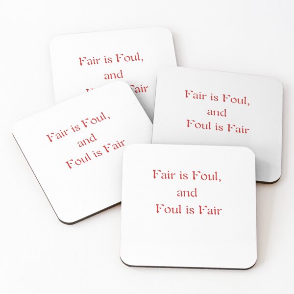 Item preview, Macbeth's Fair and Foul - Shakespeare Quote Design designed and sold by wordartistry.