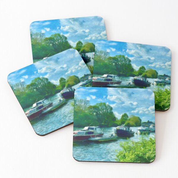 Item preview, River Boats and Clear Blue Skies designed and sold by Pamela Storch.