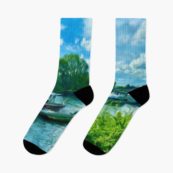 Item preview, River Boats and Clear Blue Skies designed and sold by Pamela Storch.