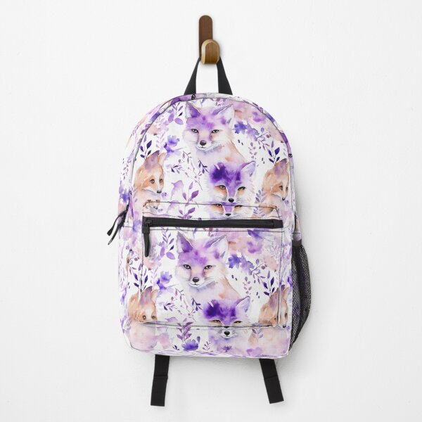 Item preview, Purple Watercolor Foxes designed and sold by MatterToEnergy.