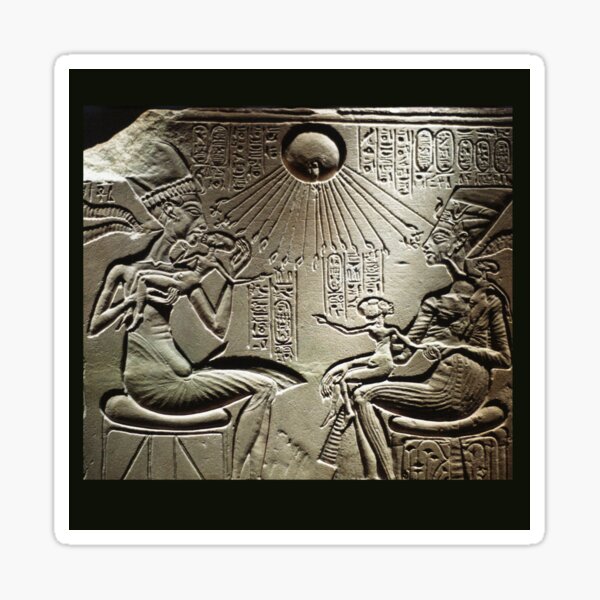 Life, Times, Akhnaton, Pharaoh, Egypt Sticker