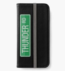 044 Thunder Road street sign iPhone Wallet/Case/Skin