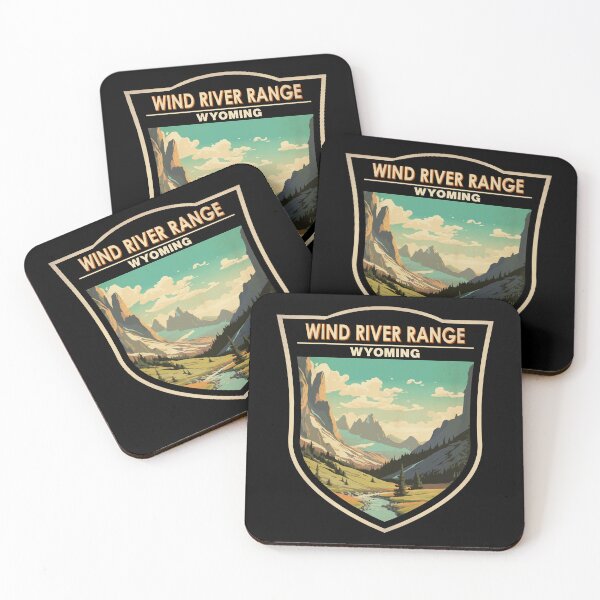 Item preview, Wind River Range Wyoming Badge designed and sold by KrisSidDesigns.
