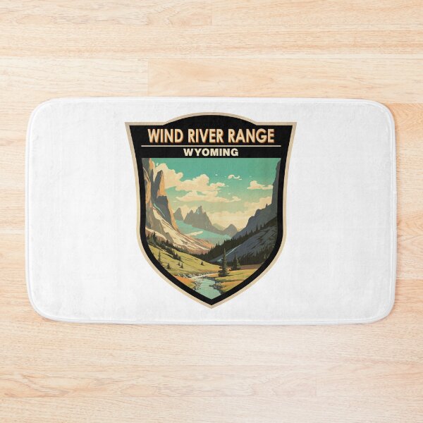 Item preview, Wind River Range Wyoming Badge designed and sold by KrisSidDesigns.