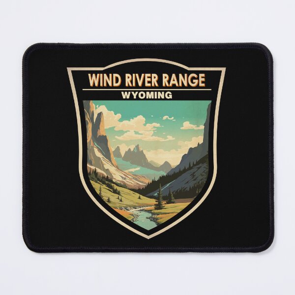 Item preview, Wind River Range Wyoming Badge designed and sold by KrisSidDesigns.