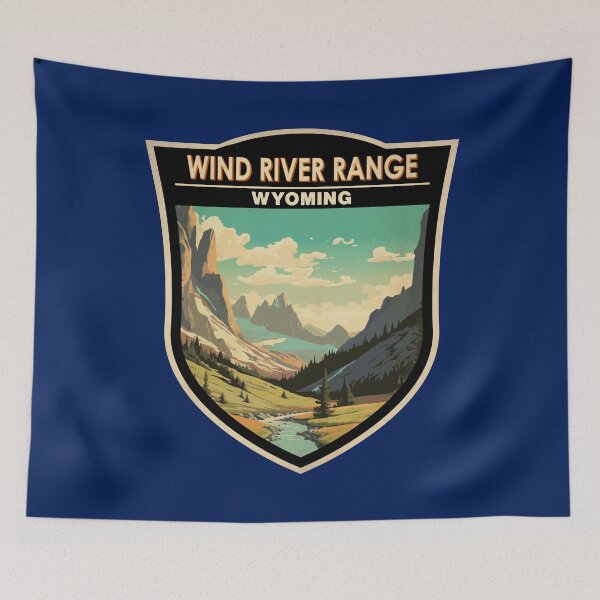 Item preview, Wind River Range Wyoming Badge designed and sold by KrisSidDesigns.