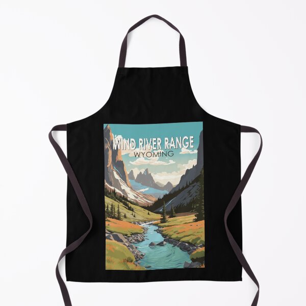 Item preview, Wind River Range Wyoming Travel Art Vintage designed and sold by KrisSidDesigns.