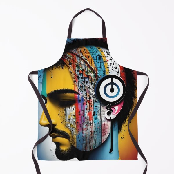 Aperçu de l'œuvre Compositions Colorées : T-Shirt Portrait Abstrait Harmonisant les Personnalités créée et vendue par artmanikin.