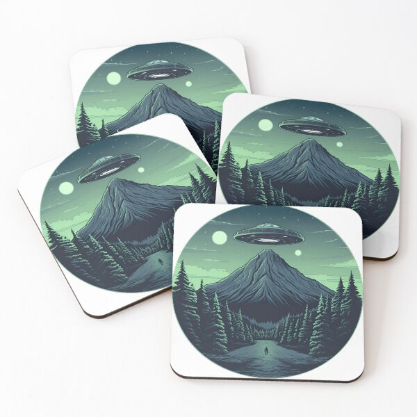 Item preview, UFO Alien Encounter Deep in the Mountains designed and sold by Grant LaCorte.