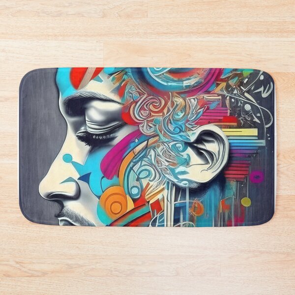 Item preview, Soulful Symphony: Emotive Abstract Portrait T-Shirt for Music and Art Lovers designed and sold by artmanikin.