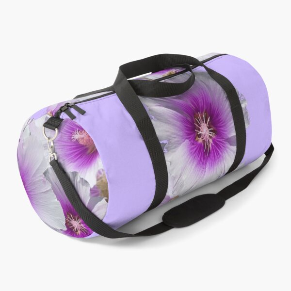 Item preview, LILAC PURPLE GARDEN  HOLLYHOCKS PATTERN ART designed and sold by sharlesart.