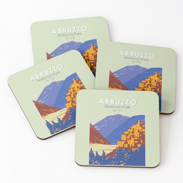 Item preview, Abruzzo National Park Italy Travel Art Vintage designed and sold by KrisSidDesigns.