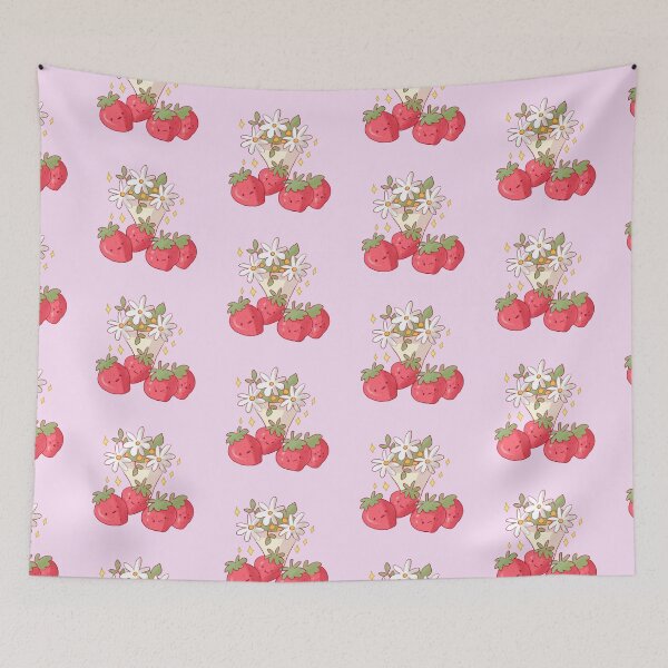 Item preview, Strawberries and flowers  designed and sold by Mayarart.