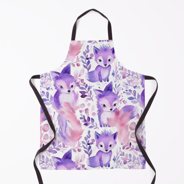 Item preview, Purple Watercolor Foxes designed and sold by MatterToEnergy.