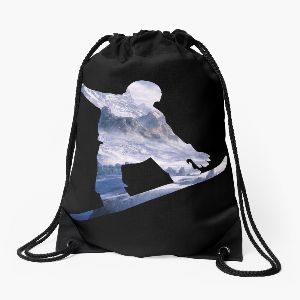 Snowboard Drawstring Bag
