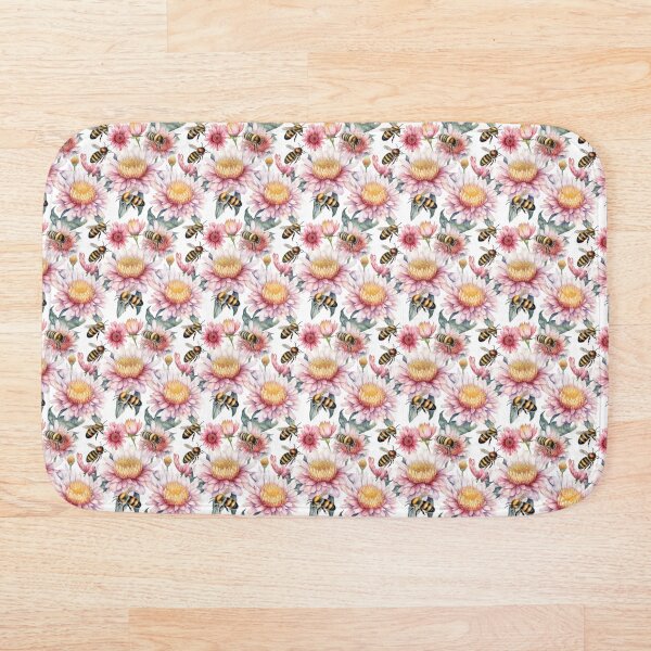 Item preview, Buzzing Beauty: Captivating Bees and Flowers designed and sold by RainingShallots.