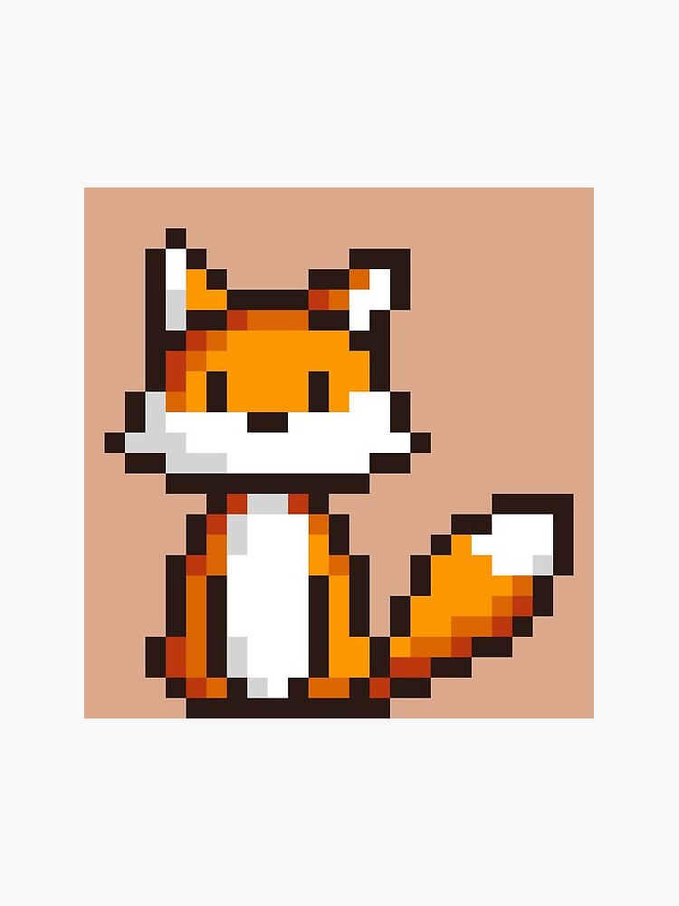 Cute Fox Pixel Art