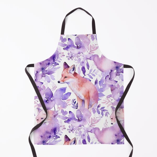 Item preview, Purple Watercolor Foxes designed and sold by MatterToEnergy.