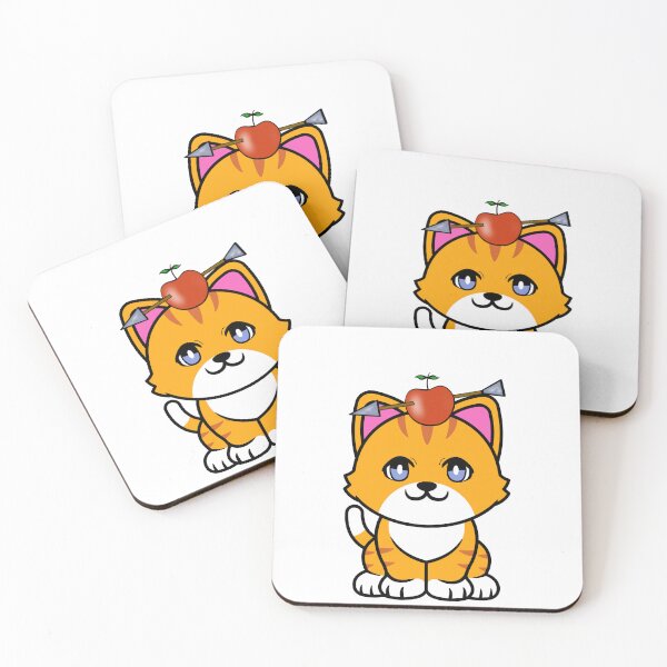 Item preview, Funny orange cat has an apple with an arrow through it designed and sold by Pet Station.
