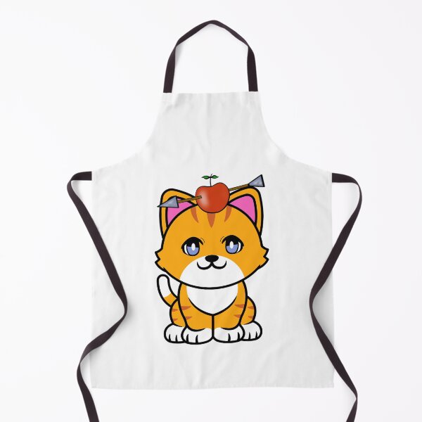 Item preview, Funny orange cat has an apple with an arrow through it designed and sold by Pet Station.