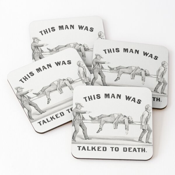 Item preview, Vintage this man was talked to death designed and sold by Printellarium.