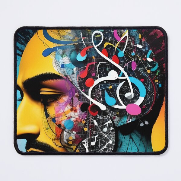 Item preview, Musical Brushstrokes: Abstract Portrait T-Shirt Infusing Personalities with Sound designed and sold by artmanikin.