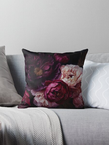 Aperçu de l'œuvre Jardin de nuit botanique baroque floral vintage d'ambiance créée et vendue par UtArt.