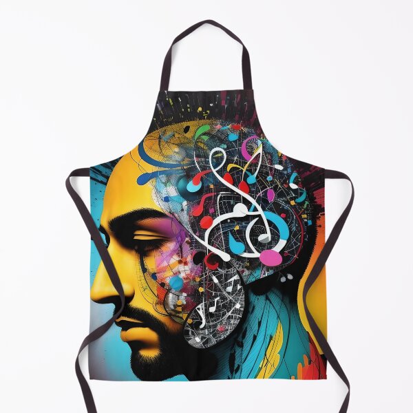 Item preview, Musical Brushstrokes: Abstract Portrait T-Shirt Infusing Personalities with Sound designed and sold by artmanikin.