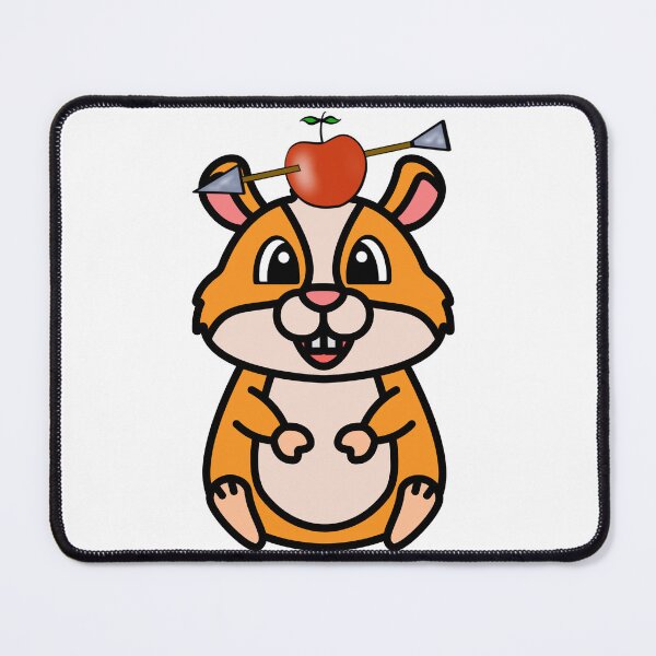 Item preview, Funny Hamster has an apple with an arrow through it designed and sold by Pet Station.
