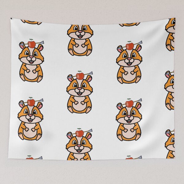 Item preview, Funny Hamster has an apple with an arrow through it designed and sold by Pet Station.