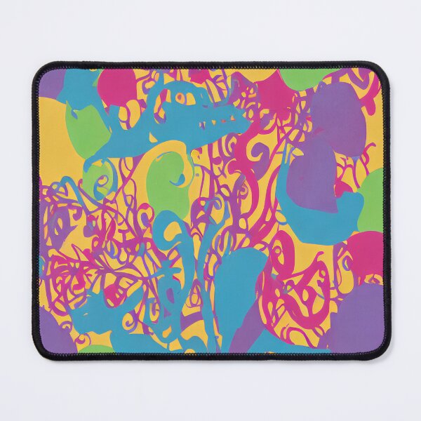 Item preview, Tropical Swirls And Vibrant Blobs: An Abstract Oasis of Color Explosion designed and sold by BuyByButterfly.