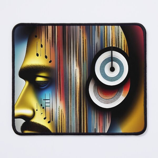 Item preview, Melodic Expressions: Abstract Portrait T-Shirt Unleashing Emotions through Art designed and sold by artmanikin.