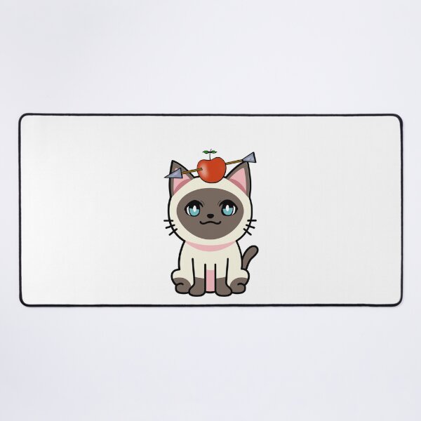 Item preview, Funny Siamese cat has an apple with an arrow through it designed and sold by Pet Station.