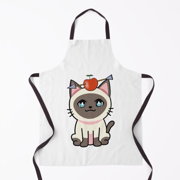 Item preview, Funny Siamese cat has an apple with an arrow through it designed and sold by Pet Station.