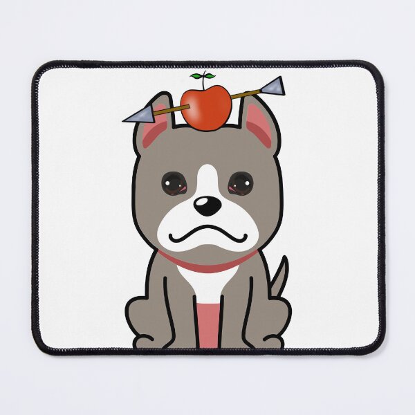 Item preview, Funny Grey Dog has an apple with an arrow through it designed and sold by Pet Station.