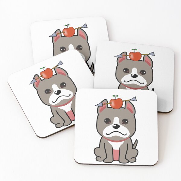 Item preview, Funny Grey Dog has an apple with an arrow through it designed and sold by Pet Station.