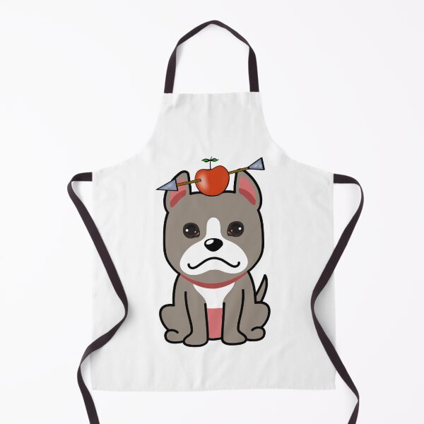 Item preview, Funny Grey Dog has an apple with an arrow through it designed and sold by Pet Station.