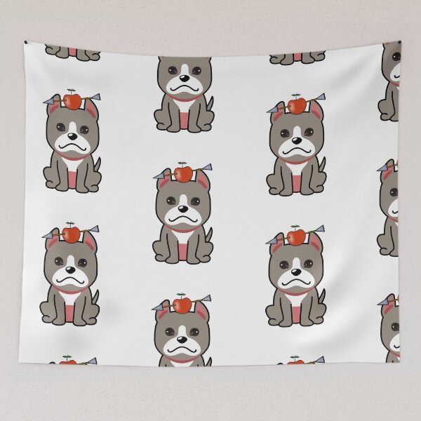 Item preview, Funny Grey Dog has an apple with an arrow through it designed and sold by Pet Station.