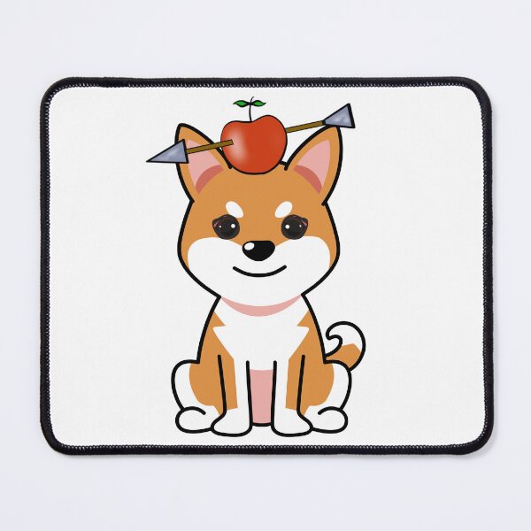 Item preview, Funny Orange Dog has an apple with an arrow through it designed and sold by Pet Station.